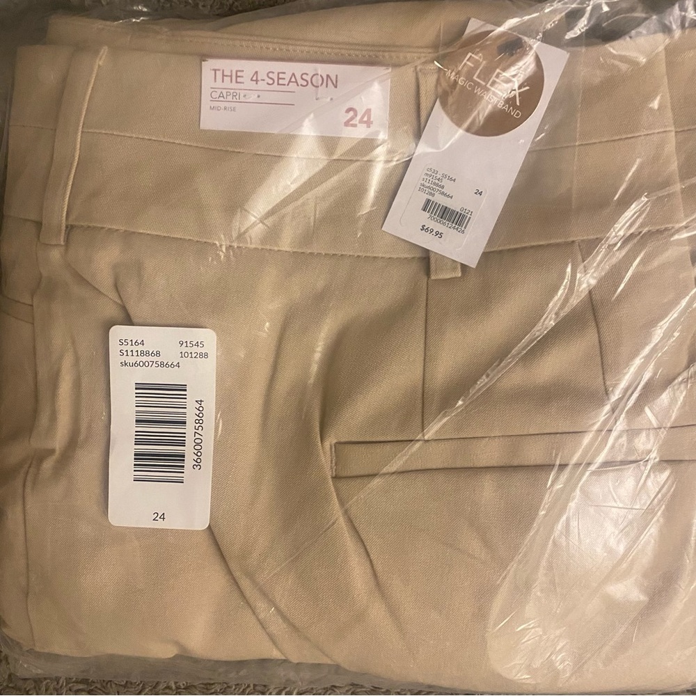 4 season capris with flex magic waste band sz 24